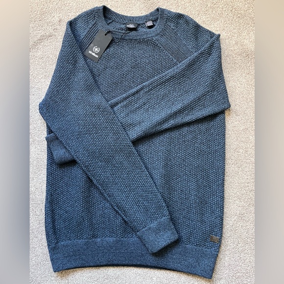 NWT Mens Strellson Textured Crewneck Sweater Size XL Cotton Blend NEW - Picture 4 of 15